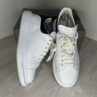 Alexander McQueen Sneakers, 'Black Heel' Leather Oversized (44.5)