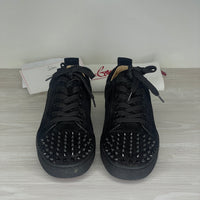 Christian Louboutin Sneakers, 'Black Suede' Junior Spikes (42)