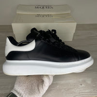 Alexander McQueen Sneakers, 'Black Leather' Oversized (46)