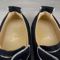 Christian Louboutin Sneakers, 'Multi Black Suede' Junior Spikes (39.5)