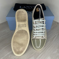 Lanvin Sneakers, Herre 'Lyse Grå' Lak Toe (40)