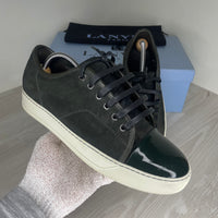 Lanvin Sneakers, Dark Green 'Lak Toe' (40)