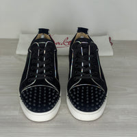 Christian Louboutin Sneakers, 'Multi Black Suede' Junior Spikes (39.5)