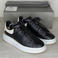 Alexander McQueen Sneakers, 'Black Leather' Oversized Sneakers (41)