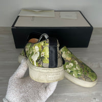 Gucci Sneakers, Green 'Bloom' Slip-on (44.5)