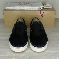 Christian Louboutin Sneakers, 'Black Suede' Pik Boat (43)