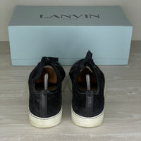 Lanvin Sneakers, 'Black Suede' Lak Toe (41)