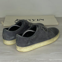 Lanvin Sneakers, 'Grey Suede' Lak Toe (44)