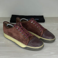 Lanvin Sneakers, 'Bordeaux Suede' Mat Toe (42)