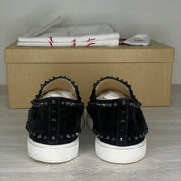 Christian Louboutin Sneakers, 'Black Mix' Suede Pik Boat (41)