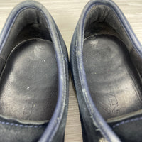 Lanvin Sneakers, 'Navy Suede' Lak Toe (42)