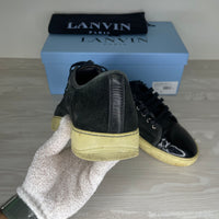 Lanvin Sneakers, 'Black Suede' Lak Toe (43)