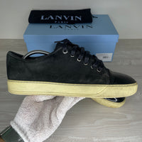 Lanvin Sneakers, 'Black Suede' Lak Toe (43)