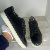 Lanvin Sneakers, Herre 'Sort' Lak Toe (43)
