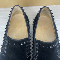 Christian Louboutin Sneakers, Herre Pik Boat 'Sort Ruskind (43)