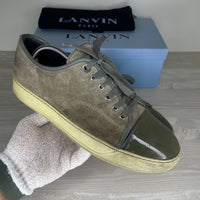 Lanvin Sneakers, 'Grey Suede' Lak Toe (41)