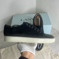 Lanvin Sneakers, Herre 'Sort' Lak Toe (43)
