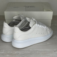 (RESERVERET) Alexander McQueen Sneakers, 'White Leather' Oversized (43)