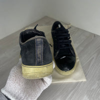Lanvin Sneakers, 'Black Suede' Lak Toe (43)