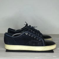 Lanvin Sneakers, Herre ‘Navy Blue’ Lak Toe (45)