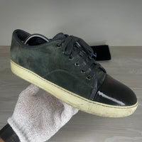 Lanvin Sneakers, 'Green Suede' Lak Toe (41)