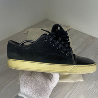 Lanvin Sneakers, 'Black Suede' Lak Toe (43)