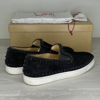 Christian Louboutin Sneakers, 'Black Suede' Pik Boat (43)