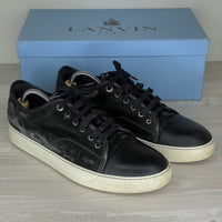 Lanvin Sneakers, 'Black Velour' Mat Toe (44)