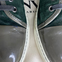 Lanvin Sneakers, Green Suede 'Lak Toe (43)