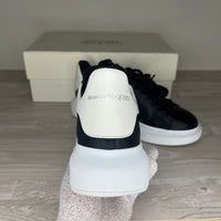 Alexander McQueen Sneakers, Black and White Leather (41)