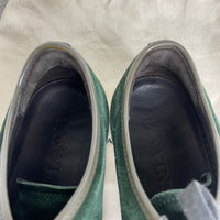 Lanvin Sneakers, Green Suede 'Lak Toe (43)