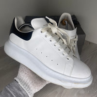 Alexander McQueen Sneakers, 'Black Heel' Leather Oversized (44.5)