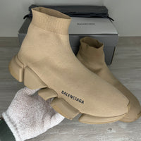 Balenciaga Sneakers, 'Beige' 2.0 Speed Trainer (42)