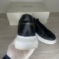 Alexander McQueen Sneakers, Herre 'Black Leather' Oversized (44.5)