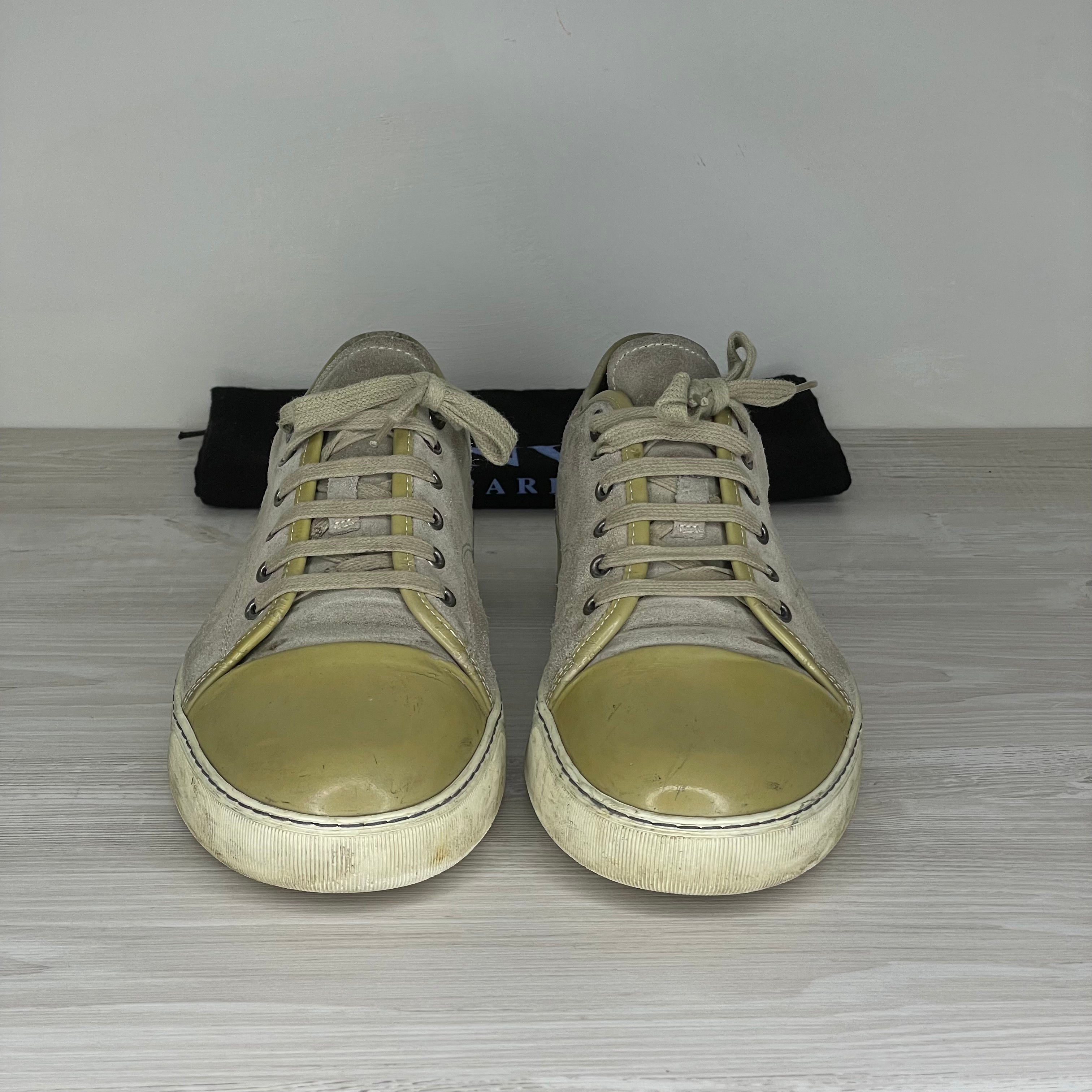 Lanvin Sneakers, Herre 'Olive' Lak Toe (43)