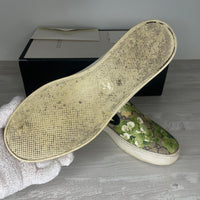 Gucci Sneakers, Green 'Bloom' Slip-on (44.5)