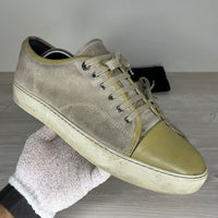 Lanvin Sneakers, Herre 'Olive' Lak Toe (43)