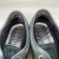 Lanvin Sneakers, 'Green Suede' Lak Toe (41)