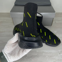 Balenciaga Sneakers, 'Neon Logo' Speed Trainer (42)