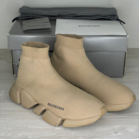Balenciaga Sneakers, 'Beige' 2.0 Speed Trainer (42)