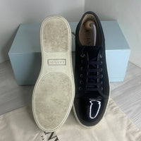 Lanvin Sneakers, Herre 'Sort' Lak Toe (43)