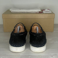 Christian Louboutin Sneakers, Herre Pik Boat 'Sort Ruskind (43)