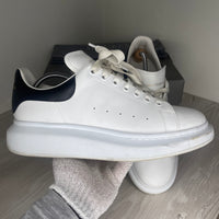 Alexander McQueen Sneakers, 'Black Heel' Leather Oversized (44.5)