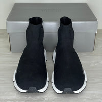 Balenciaga Sneakers, 'Black/White' Speed Trainers (44)