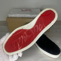 Christian Louboutin Sneakers, 'Black Suede' Pik Boat (43)