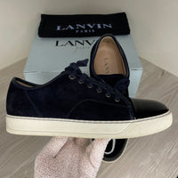 Lanvin Sneakers, Cap Toe Navy (41)