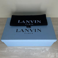 Lanvin Sneakers, Dark Blue Suede 'Mat Toe' (40)