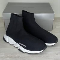 Balenciaga Sneakers, 'Black/White' Speed Trainers (44)