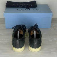 Lanvin Sneakers, 'Black Suede' Mat Toe (39)
