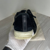 Lanvin Sneakers, Black Suede 'Mat Toe' (45)